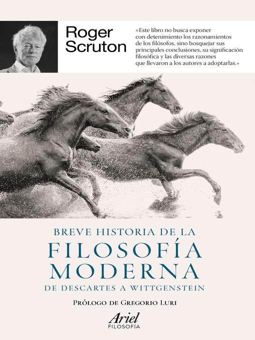 Title details for Breve historia de la filosofía moderna by Roger Scruton - Available